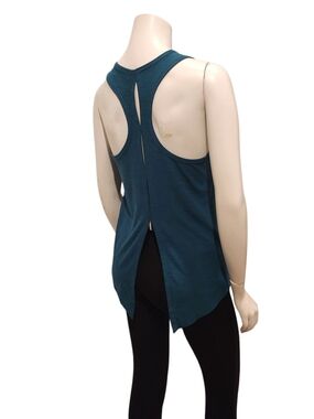 Old Navy Teal Split-Back Racerback Tank Top